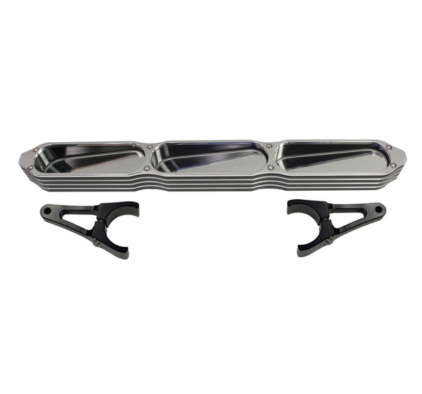 Can-Am Commander/Maverick Aluminum Billet 3-Panel Rear View Mirror with 2" Bezel by ModQuad