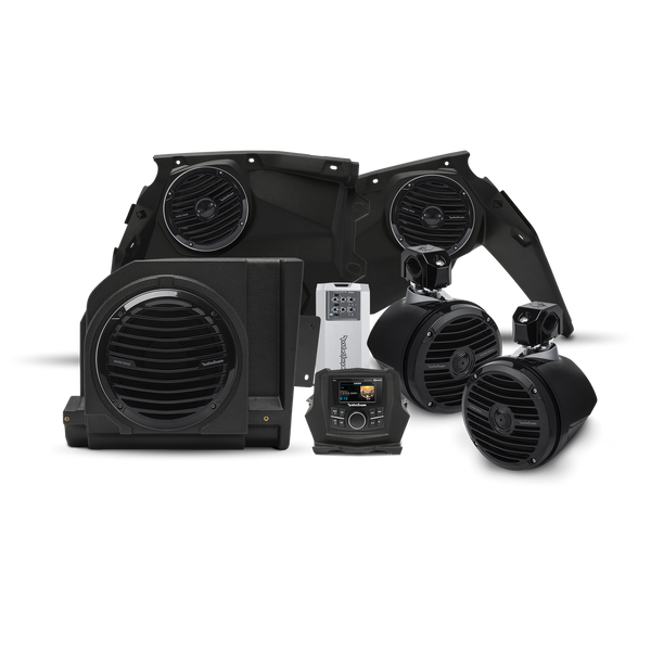 Can-Am Maverick X3 400 watt stereo, front speaker, subwoofer, & rear speaker kit By Rockford