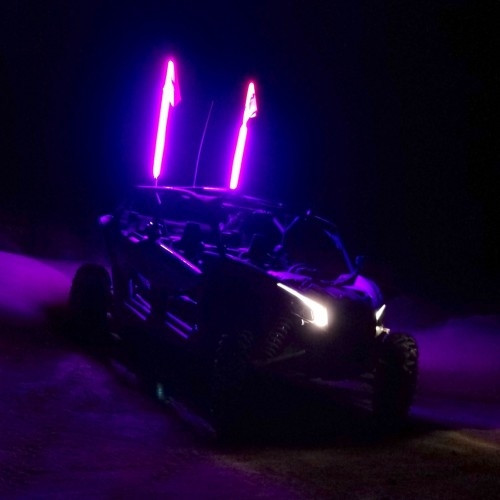 Can-Am Purple Safety Whip By Pyramid Whips Purple Safety Whip-ECO
