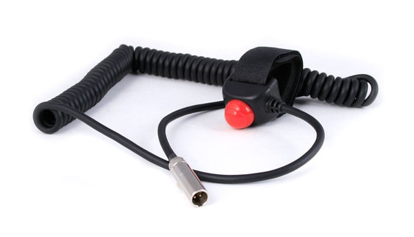 Can-Am HD Coil Cord Velcro PTT for Car Harnesses, 502 & 510 Intercoms By Rugged Radios