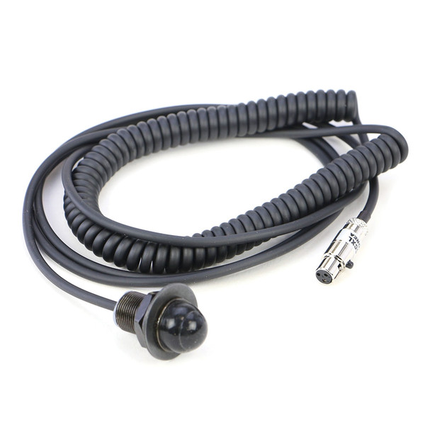 Can-Am Hole Mount Coil Cord PTT for Intercom By Rugged Radios