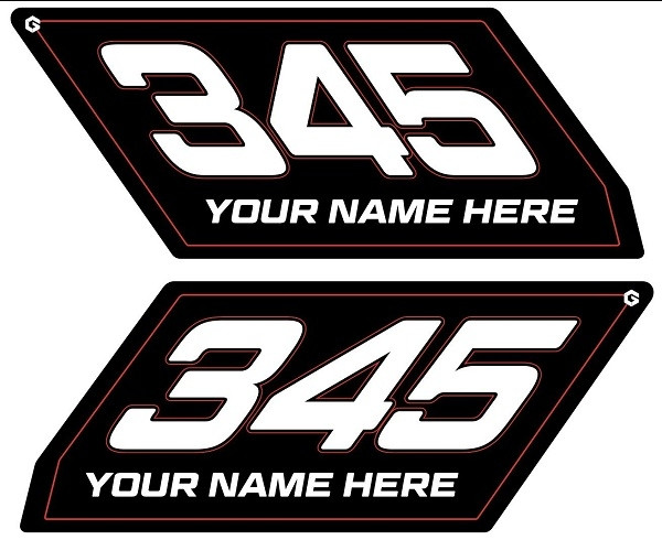 Can-Am Maverick X3 Number Plates by Geiser Performance