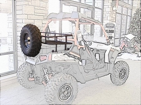 Can-Am Defender Spare Tire Bracket by Hornet Outdoors