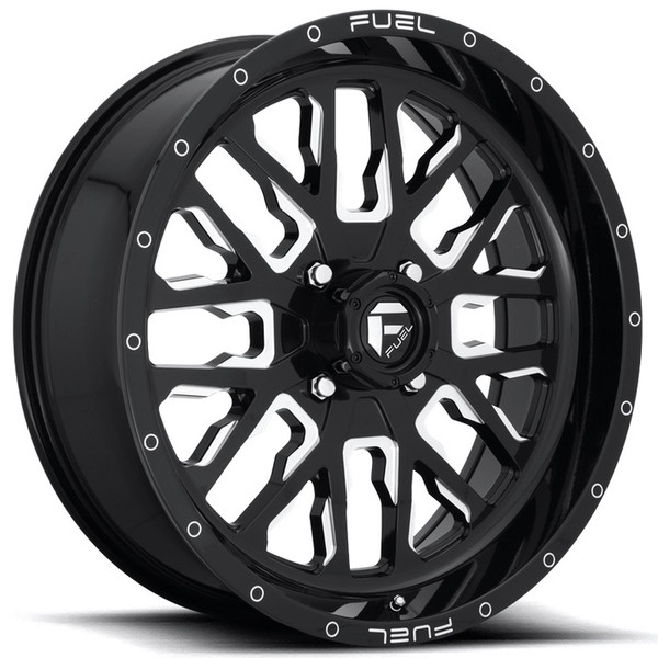 Can Am Fuel Stroke D611 Gloss Black Wheel Set by Fuel Off-Road