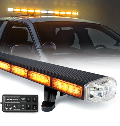 Can Am 48" Amber Sparrow X Series Traffic Advisor LED Strobe Light Bar
