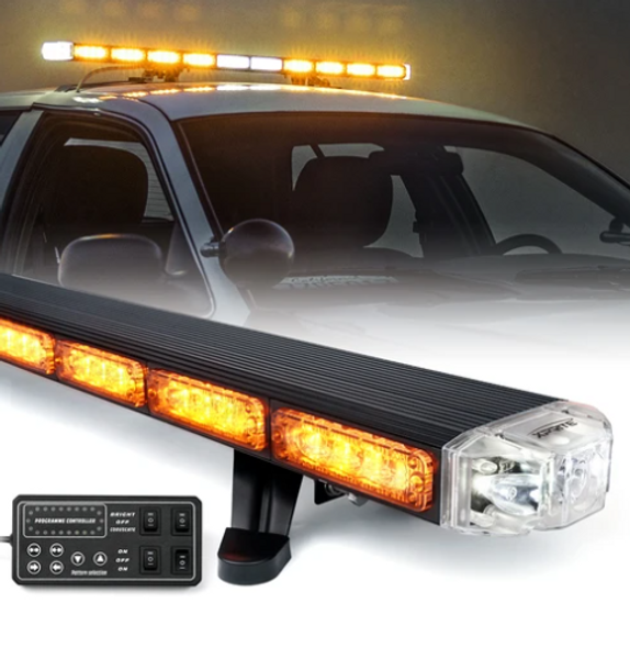 Can Am 48" Amber Sparrow X Series Traffic Advisor LED Strobe Light Bar