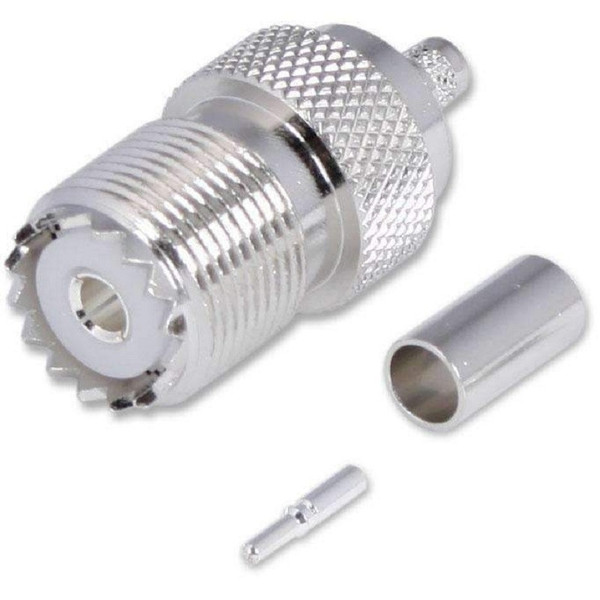 Can-Am Crimp On Female UHF Antenna Connector by Rugged Radios