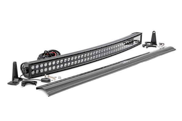 Can-Am Commander/Defender/Maverick X3/R 40" Black Series Curved Dual Row LED Light Bar by Rough Country 