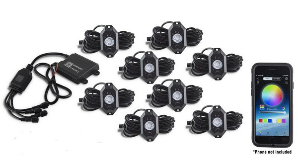 Can-Am Commander / Maverick / Defender 8-Pod RGB Rock Light Accessory Kit by Quad Logic
