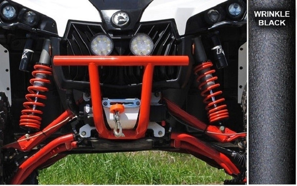 Can-Am Maverick Front Bumper Without Hoop Wrinkle Black By SuperATV