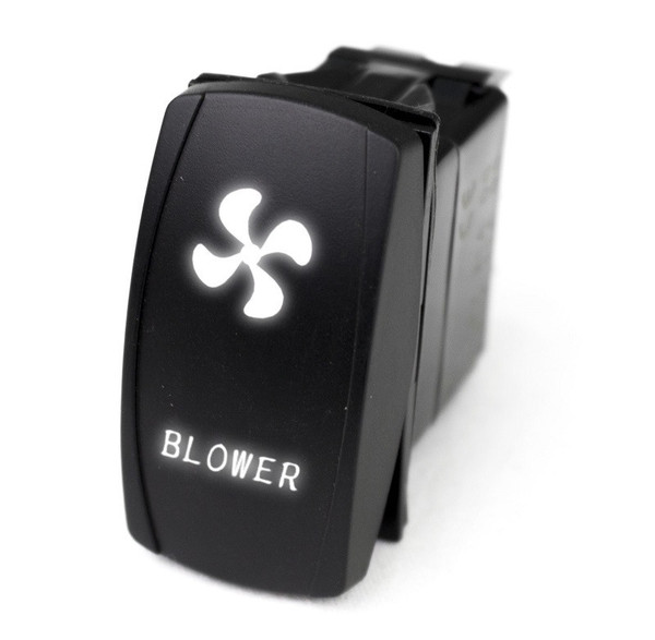 Can-Am LED Rocker Switch w/ White LED Radiance (Blower) by Race Sport Lighting