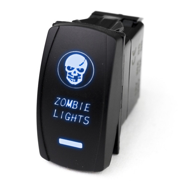 Can Am LED Rocker Switch w/ Blue LED Radiance (Zombie Lights) by Race Sport Lighting RSLE35B