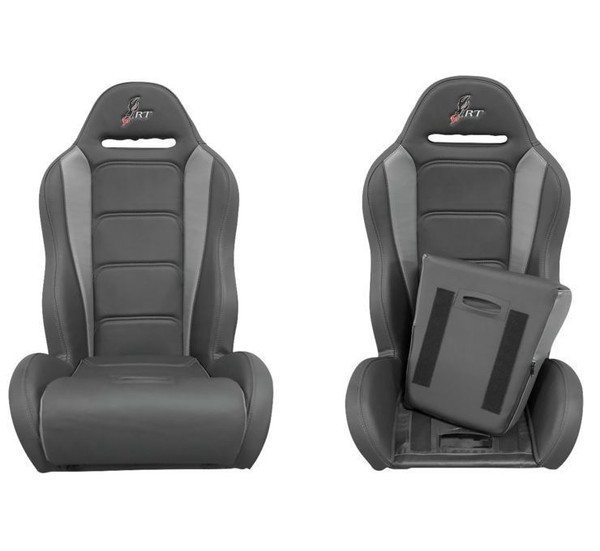 Can Am Racing Highback RT Seat Black/Grey, Pair by DragonFire