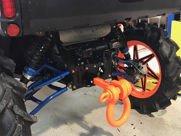 Can-Am Defender Rear Winch Mount by C Fab