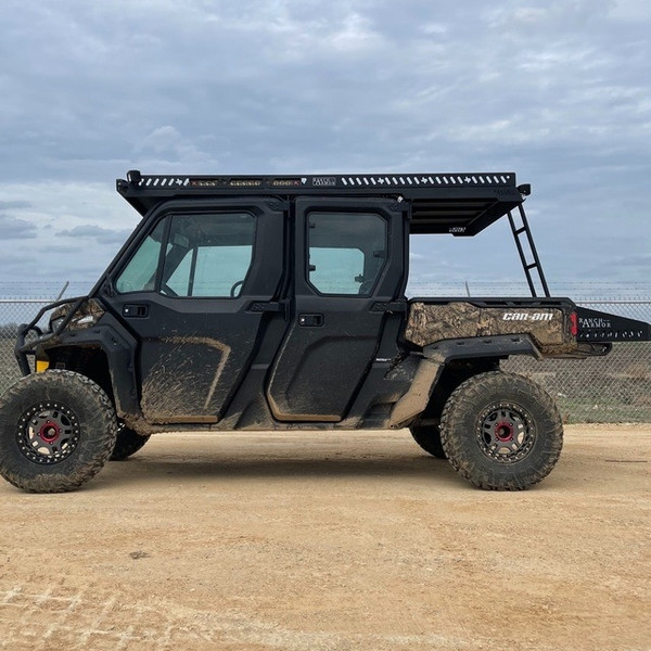 Can-Am Defender Max Ultra Extended UTV Top - Overhangs Over Rear Bed by Ranch Armor