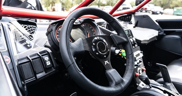 Can-Am Steering Wheel Leather by Madigan Motorsports