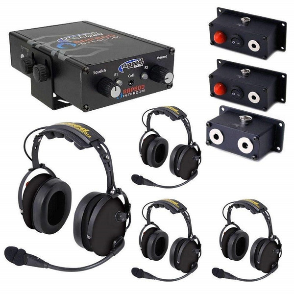 Can-Am Fire Safety Industrial Dual Radio Intercom 4 Place Kit With Rrp800 by Rugged Radios 