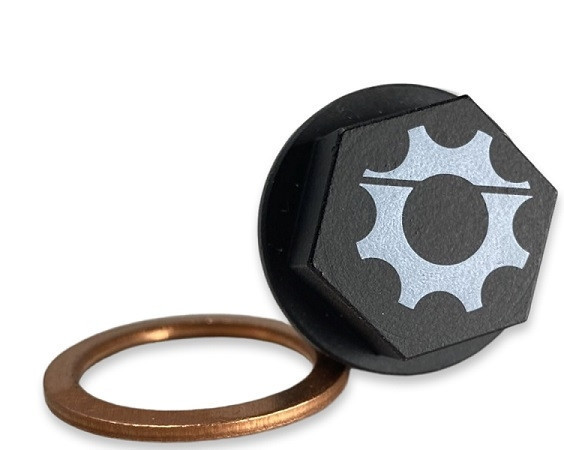 Can-Am Maverick Magnetic Oil Drain Plug with Washer by Quad Logic - 500-1263