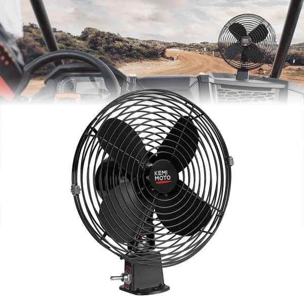 Can-Am Commander/Maverick/Defender UTV 12V 8'' Cooling Fan by Kemimoto