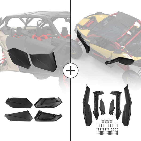 Can-Am Maverick X3 Max Door Panel & Mud Fender Flares by Kemimoto