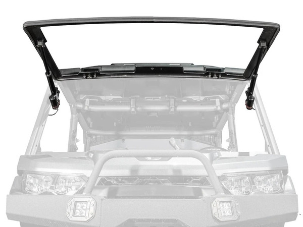 Can-Am Defender MaxDrive Power Flip Glass Windshield by SuperATV