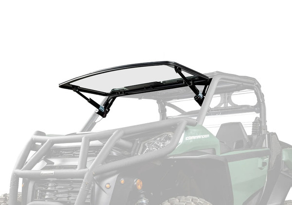 Can-Am Commander MaxDrive Power Flip Glass Windshield by SuperATV