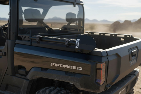 Can Am Defender Heavy-Duty Bed Rail System with L-Track & Tie-Down Mounts by RBO