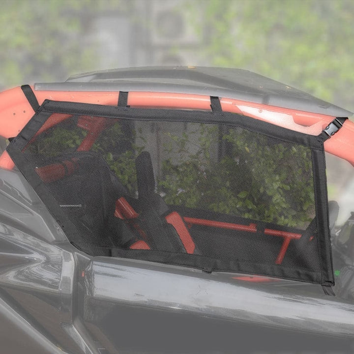 Can-Am Maverick X3 One Pair Upper Door Window Black Protective Net