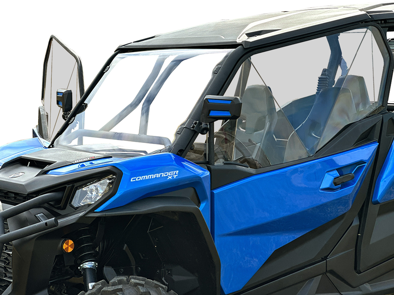 Can Am Commander Venting Polycarbonate Upper Doors Kit by Spike