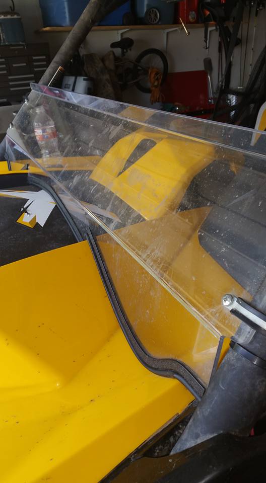 Cleaning The Windshield Of A Can-Am