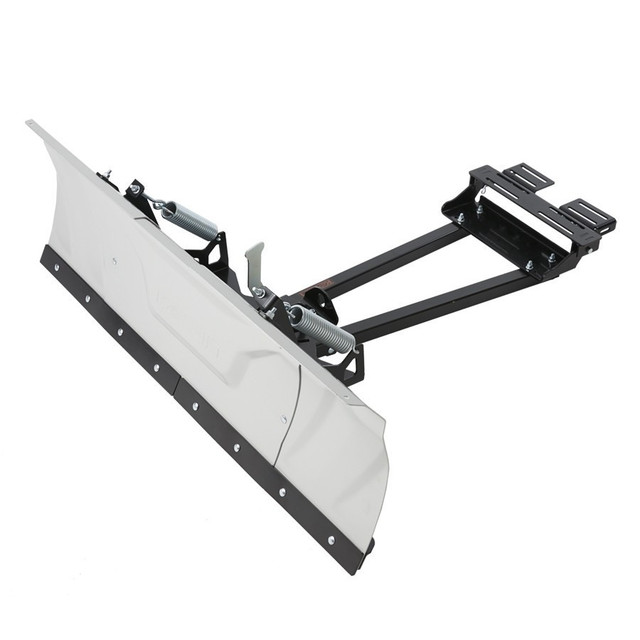 A Can-Am Switchblade Snow Plow System by Kolpin, pictured uninstalled and against a blank background