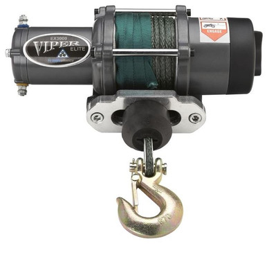 Viper Elite 5000lb ATV/UTV Winch with 40 Feet Black AmSteel-Blue Synthetic Rope