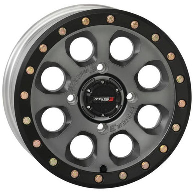 Can-Am SB-7 Beadlock Wheel Titanium by System 3 - 522951-XX-ECO