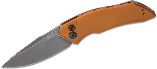 Kershaw Launch 1 OTS Auto Folding Knife Earth Brown - 3.4in Drop Point Blackwash S/E Plain Kershaw Launch 1 OTS Auto Folding Knife Earth Brown - 3.4in Drop Point Blackwash S/E Plain
