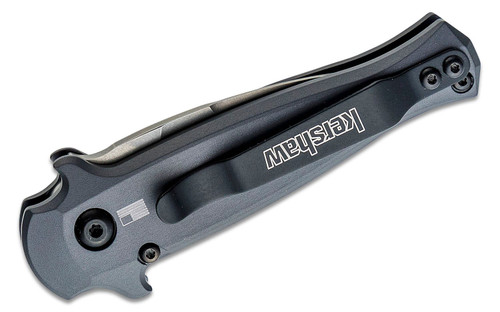 Kershaw Launch 12CA OTS Auto Folding Knife Gray - 2.5in Spear Point Stonewashed S/E Plain Kershaw Launch 12CA OTS Auto Folding Knife Gray - 2.5in Spear Point Stonewashed S/E Plain