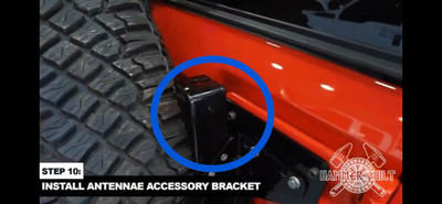 HAMMER BUILT BRONCO TAILGATE SUPPORT SYSTEM ANTENNA MOUNT BRACKET HAMMER BUILT BRONCO TAILGATE SUPPORT SYSTEM ANTENNA MOUNT BRACKET