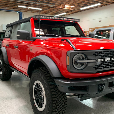2021+ Ford Bronco 50 Inch Windshield Light Bar Mount