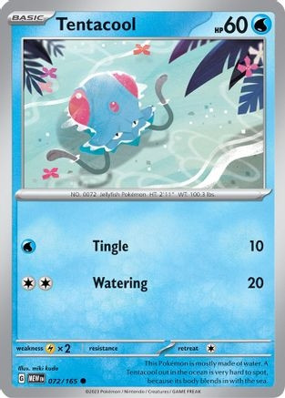 Tentacool (PTCG-MEW) (Reverse Holofoil) (#072/165)