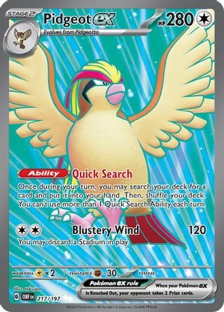Pidgeot ex - 217/197 (Holofoil) (#217/197)