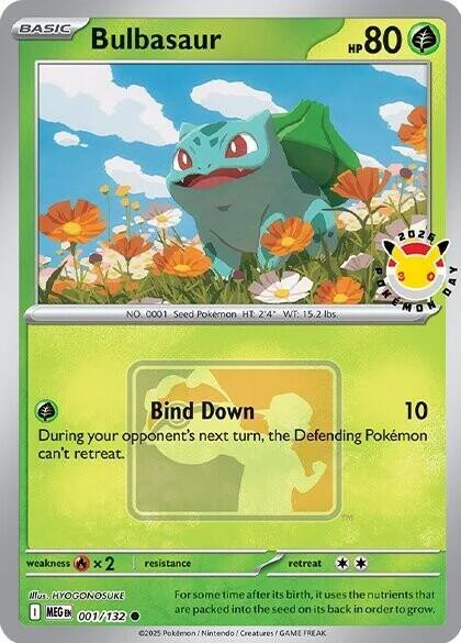 Bulbasaur (Pokemon Day 2026) (PTCG-MCAP) (Holofoil) (#001/132)
