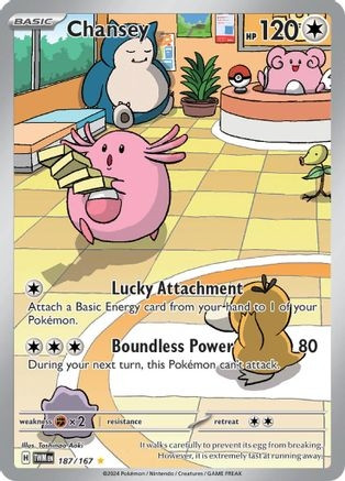 Chansey - 187/167 (PTCG-TWM) (Holofoil) (#187/167)