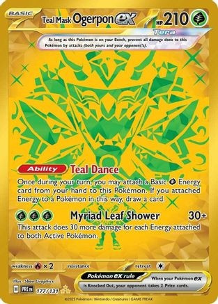 Teal Mask Ogerpon ex - 177/131 (Holofoil) (#177/131)