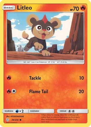 Litleo (PTCG-SM12) (Reverse Holofoil) (#36/236)