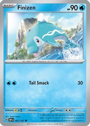 Finizen 061/197 (PTCG-OBF) (Reverse Holofoil) (#061/197)