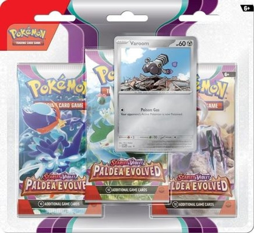 Paldea Evolved 3 Pack Blister [Varoom] (PTCG-PAL) (#493998)