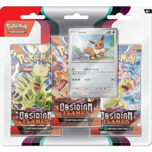 Obsidian Flames 3 Pack Blister [Eevee] (PTCG-OBF) (#501259)