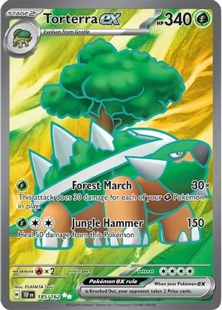 Torterra ex - 185/162 (PTCG-TEF) (Holofoil) (#185/162)