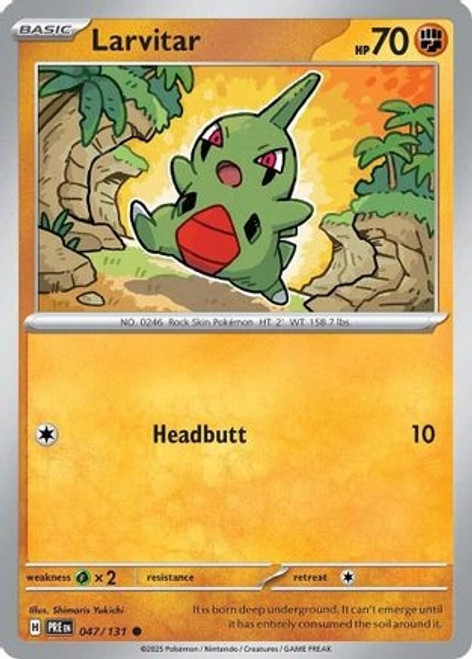 Larvitar (PTCG-SVPRE) (Reverse Holofoil) (#047/131) Larvitar (PTCG-SVPRE) (Reverse Holofoil) (#047/131)