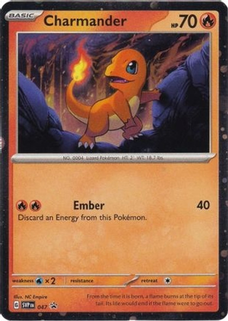 Charmander - 047 (Cosmos Holo) (PTCG-SVP) (Holofoil) (#047) Charmander - 047 (Cosmos Holo) (PTCG-SVP) (Holofoil) (#047)