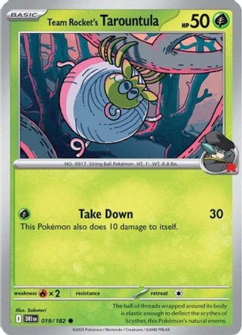 Team Rocket's Tarountula (POKE24269) (Reverse Holofoil) (#019/182) Team Rocket's Tarountula (POKE24269) (Reverse Holofoil) (#019/182)